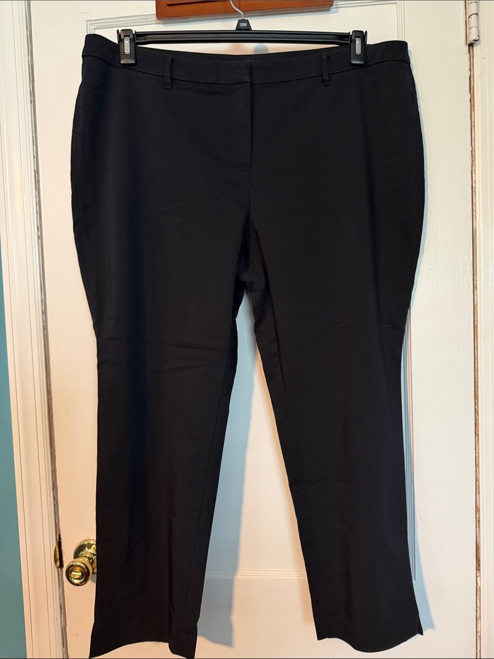 Rafaella Black Straight-Leg Dress Pants size 18W